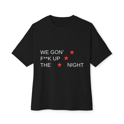 Triple Star Minimal Unisex Oversized Boxy Tee - snazzymerch