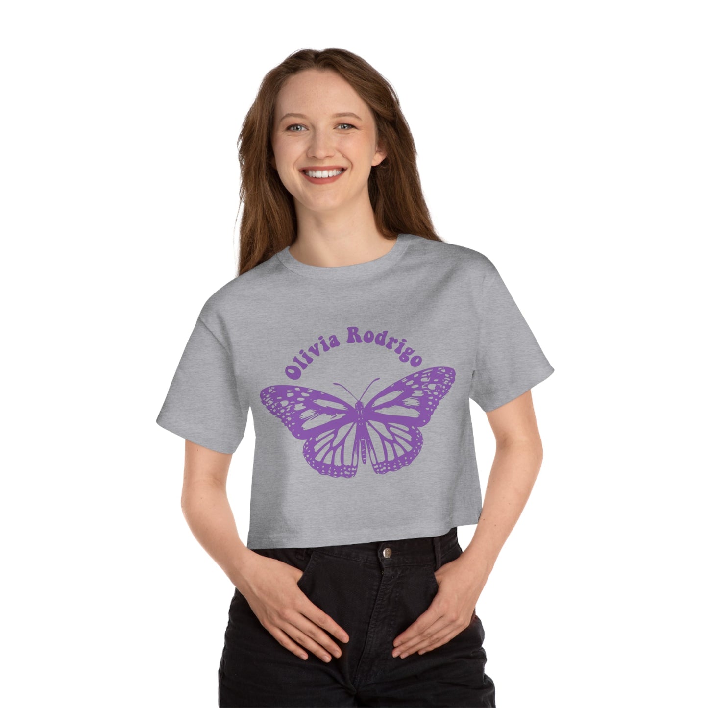 Olivia Rodrigo Women's Cropped t-shirt - With Butterfly Printify