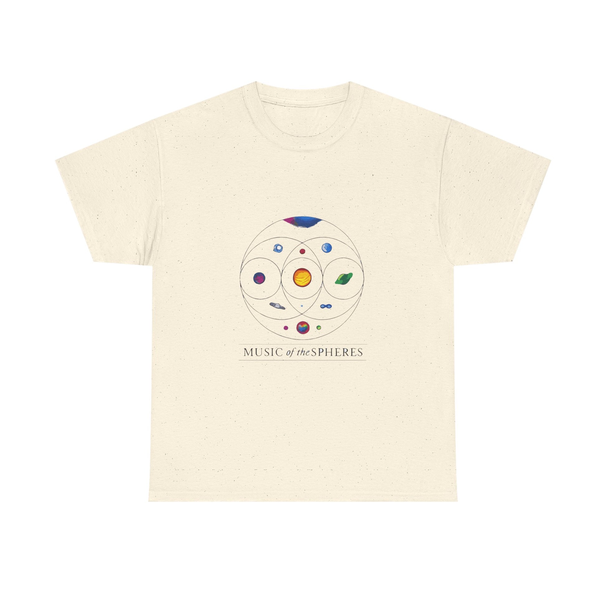 Colorful Planetary Orbit Diagram Unisex Cotton Tee Printify