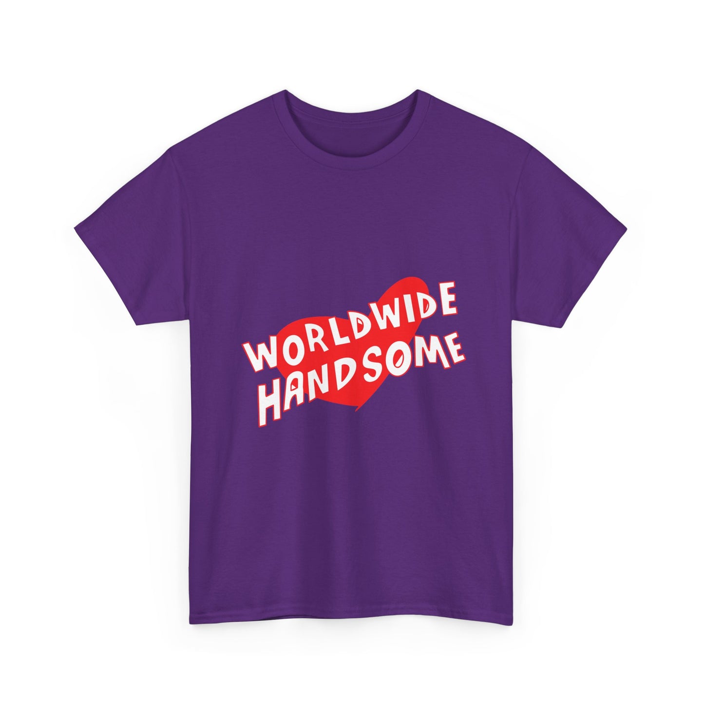 Worldwide Handsome Heart Unisex Heavy Cotton Tee Printify