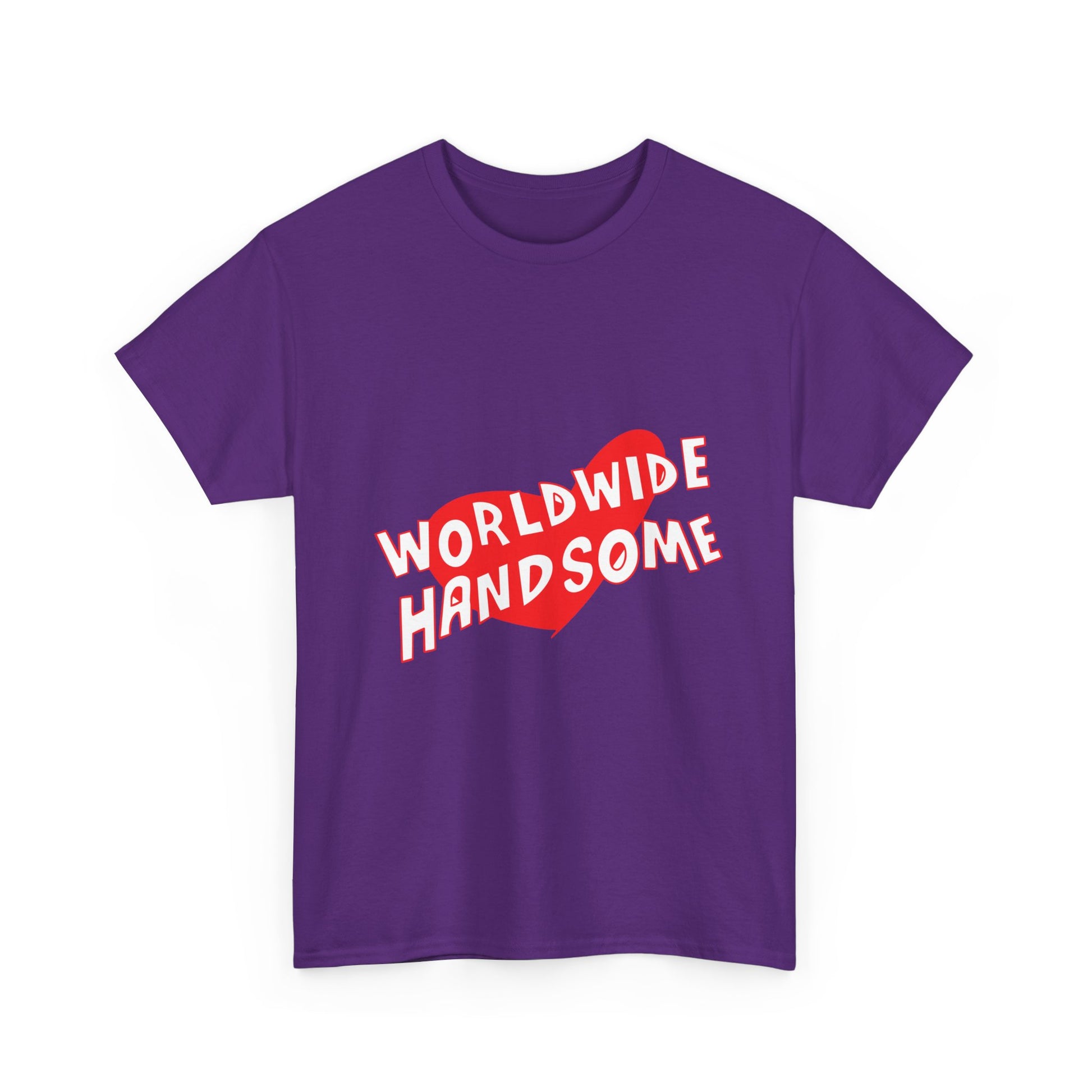 Worldwide Handsome Heart Unisex Heavy Cotton Tee Printify