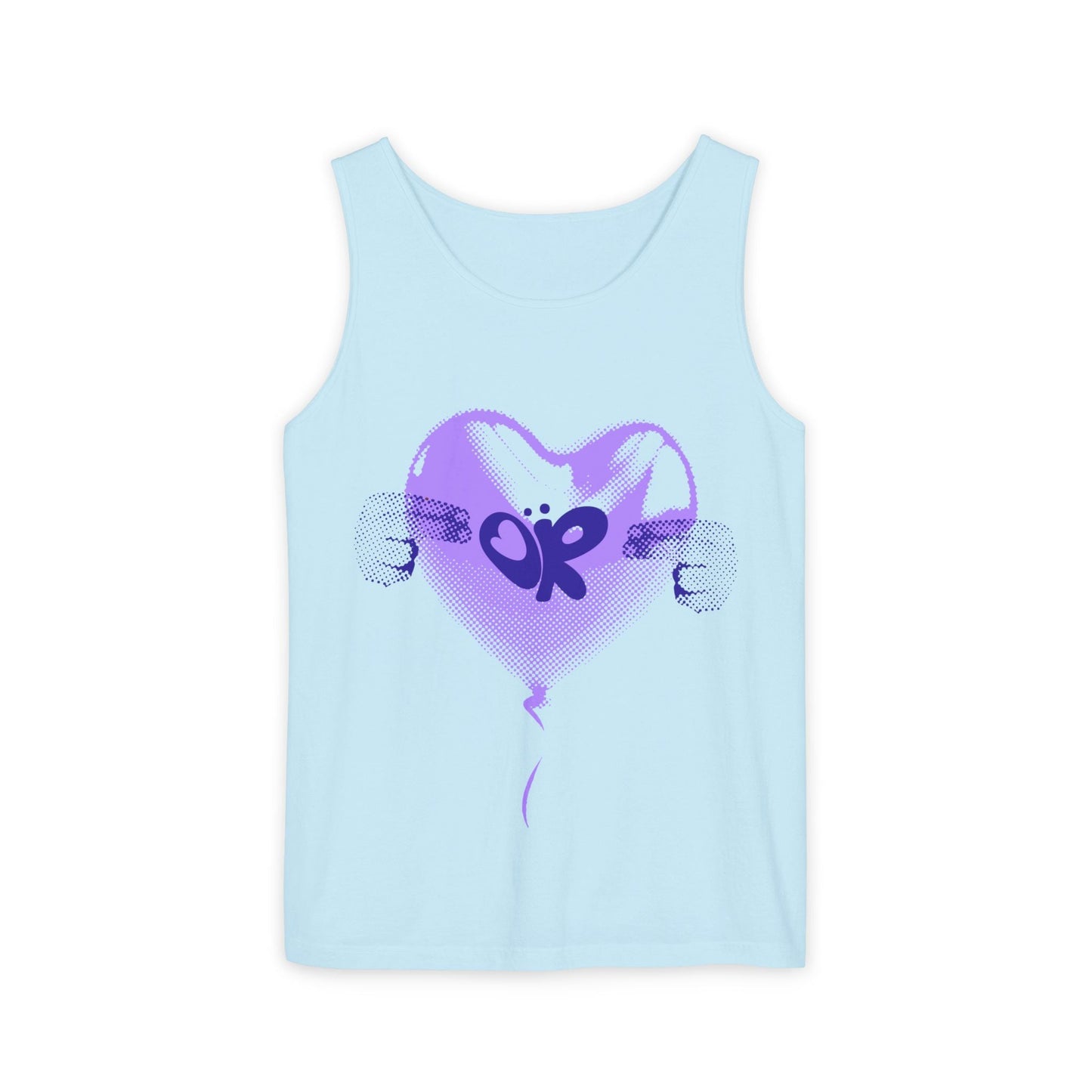 Heart Balloon OR Pop Art-Dyed Tank Top Printify