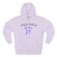 Love for 17 Graphic Three-Panel Fleece Hoodie - snazzymerch