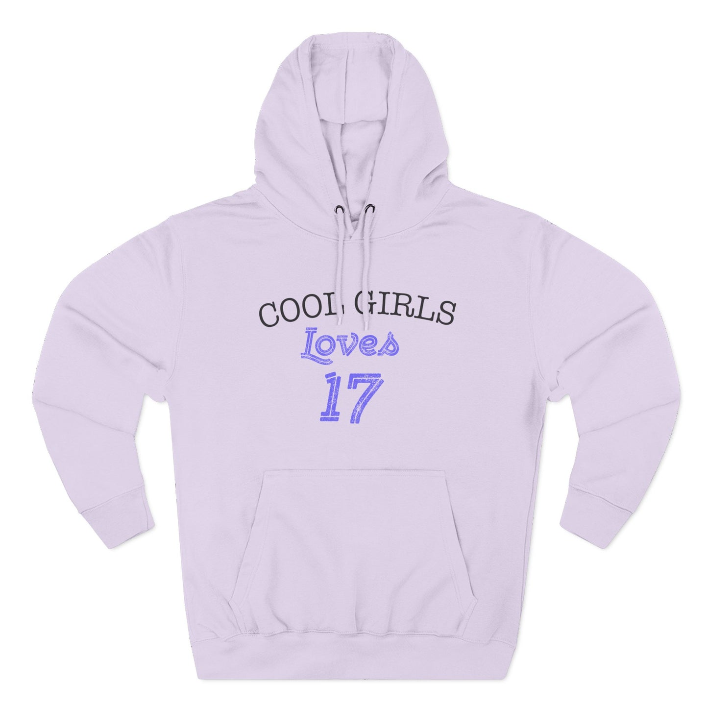Love for 17 Graphic Three-Panel Fleece Hoodie - snazzymerch