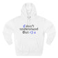 I <3 U Blue Type Three-Panel Fleece Hoodie - snazzymerch
