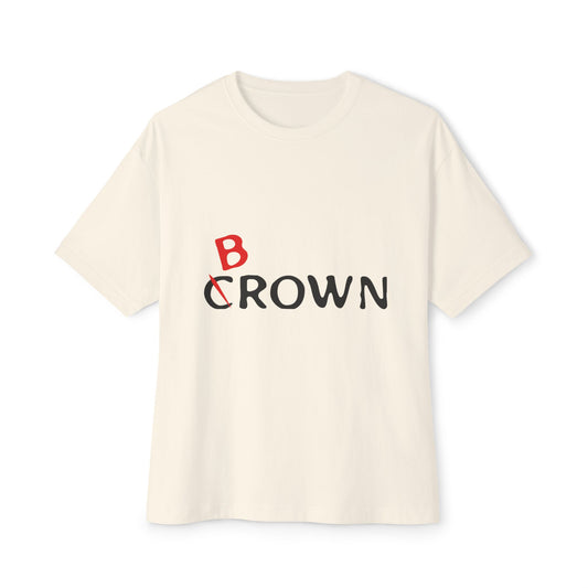 Abstract Red Flag Typography Unisex oversized Boxy Tee - snazzymerch