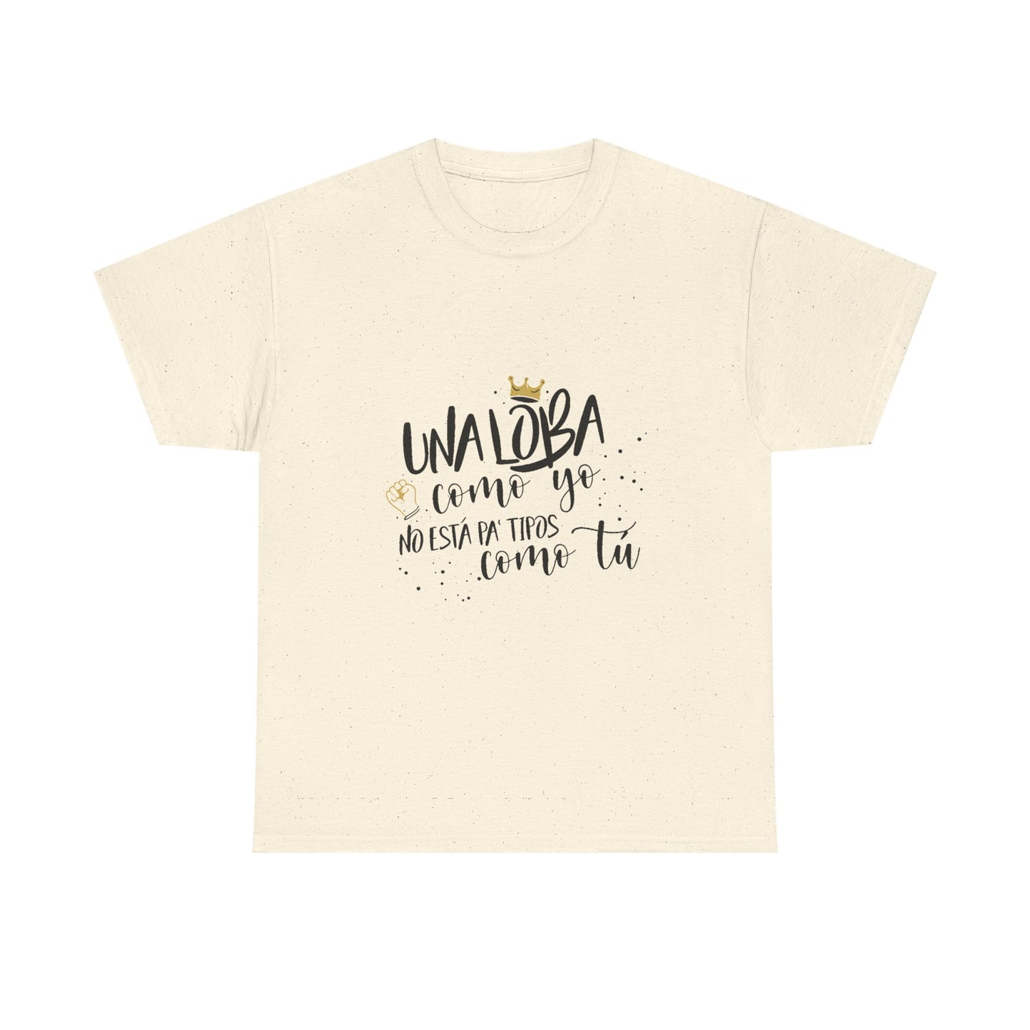 Golden Wolf Energy Unisex Heavy cotton tee Printify