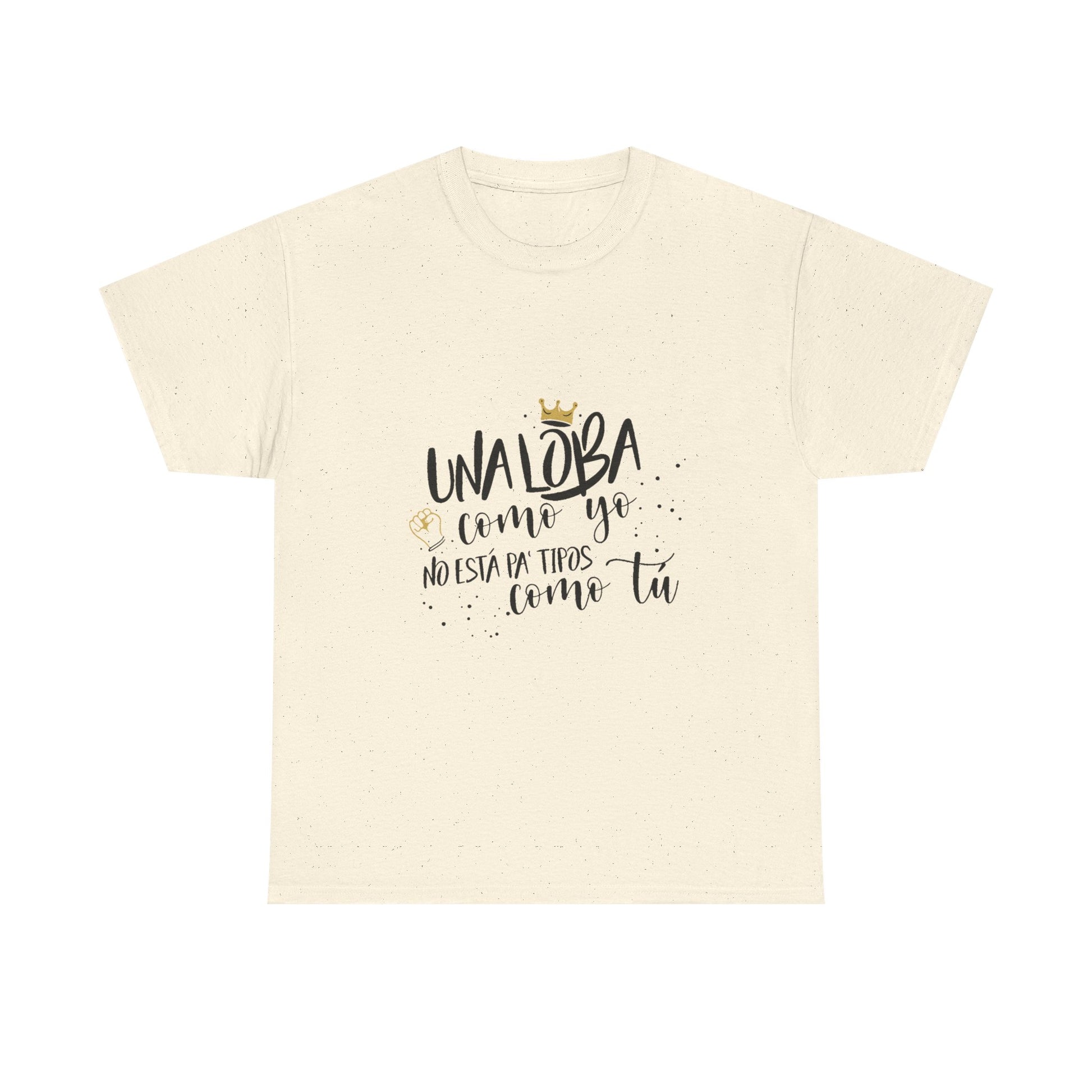 Golden Wolf Energy Unisex Heavy cotton tee Printify