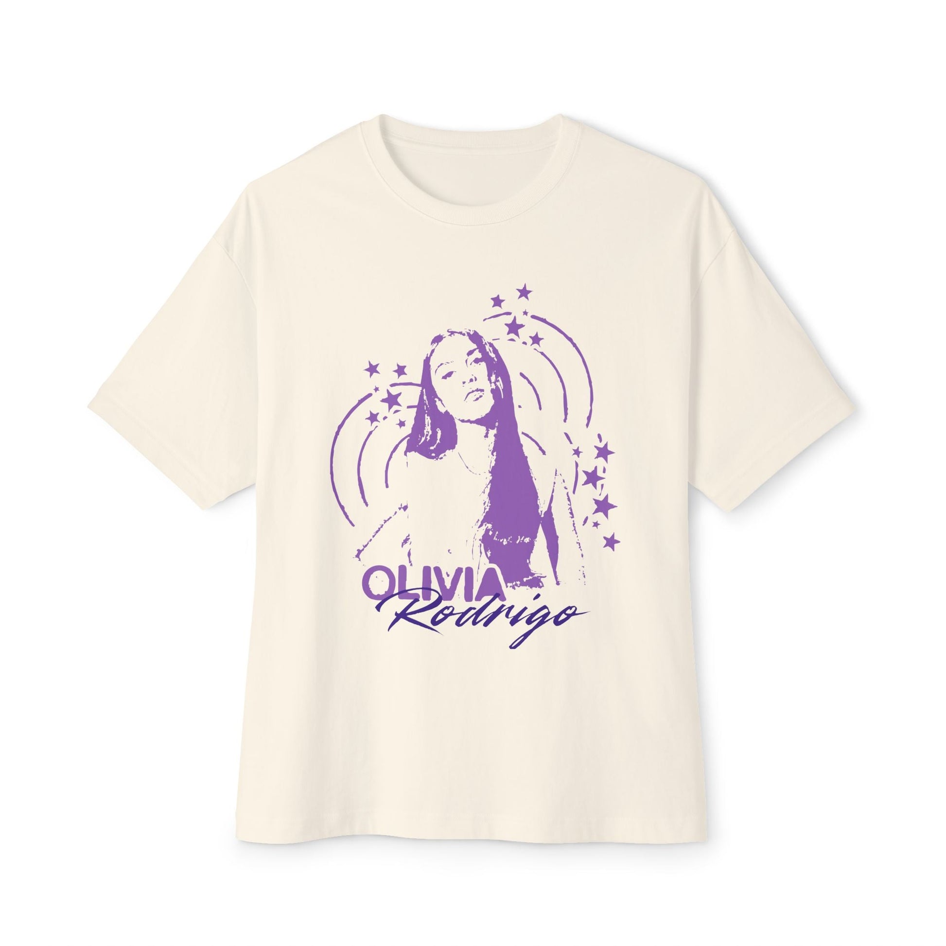 Olivia Rodrigo Star Portrait-Oversized Tee Printify