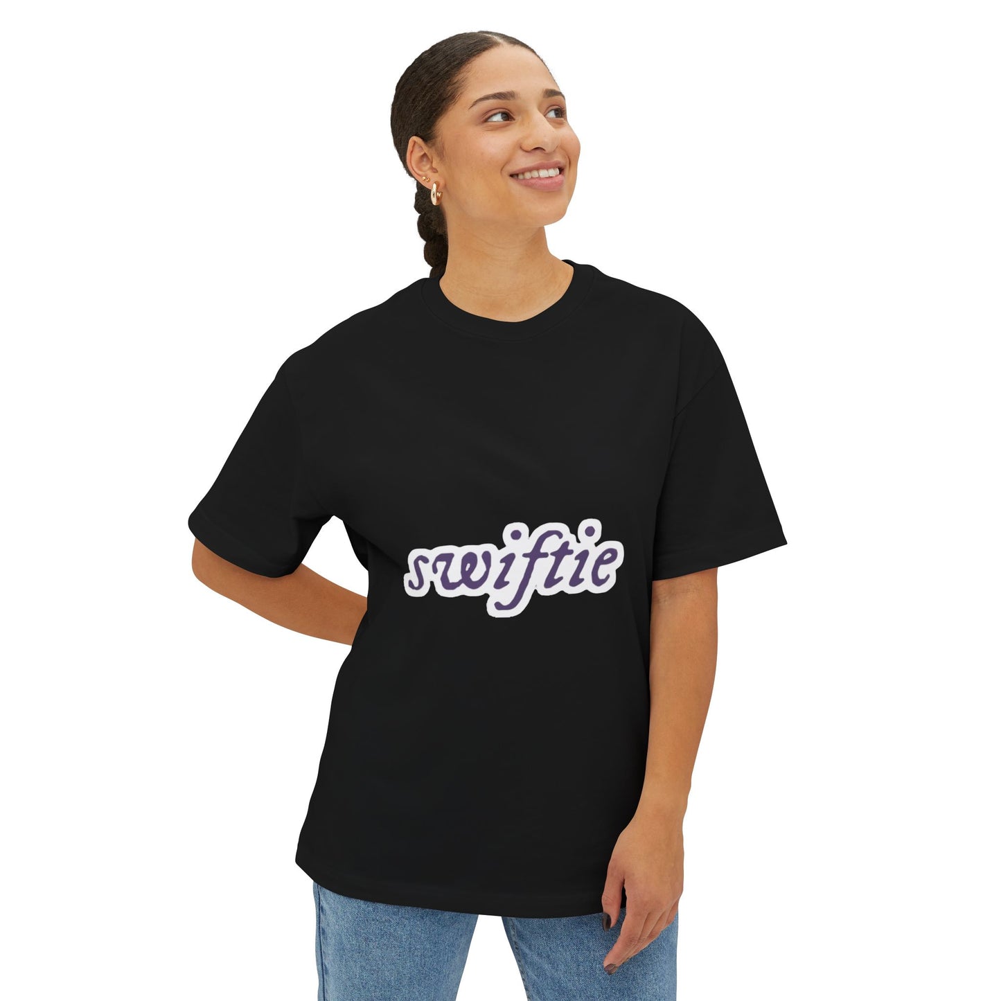 Swifted Aesthetic Unisex Oversized Boxy Tee - snazzymerch