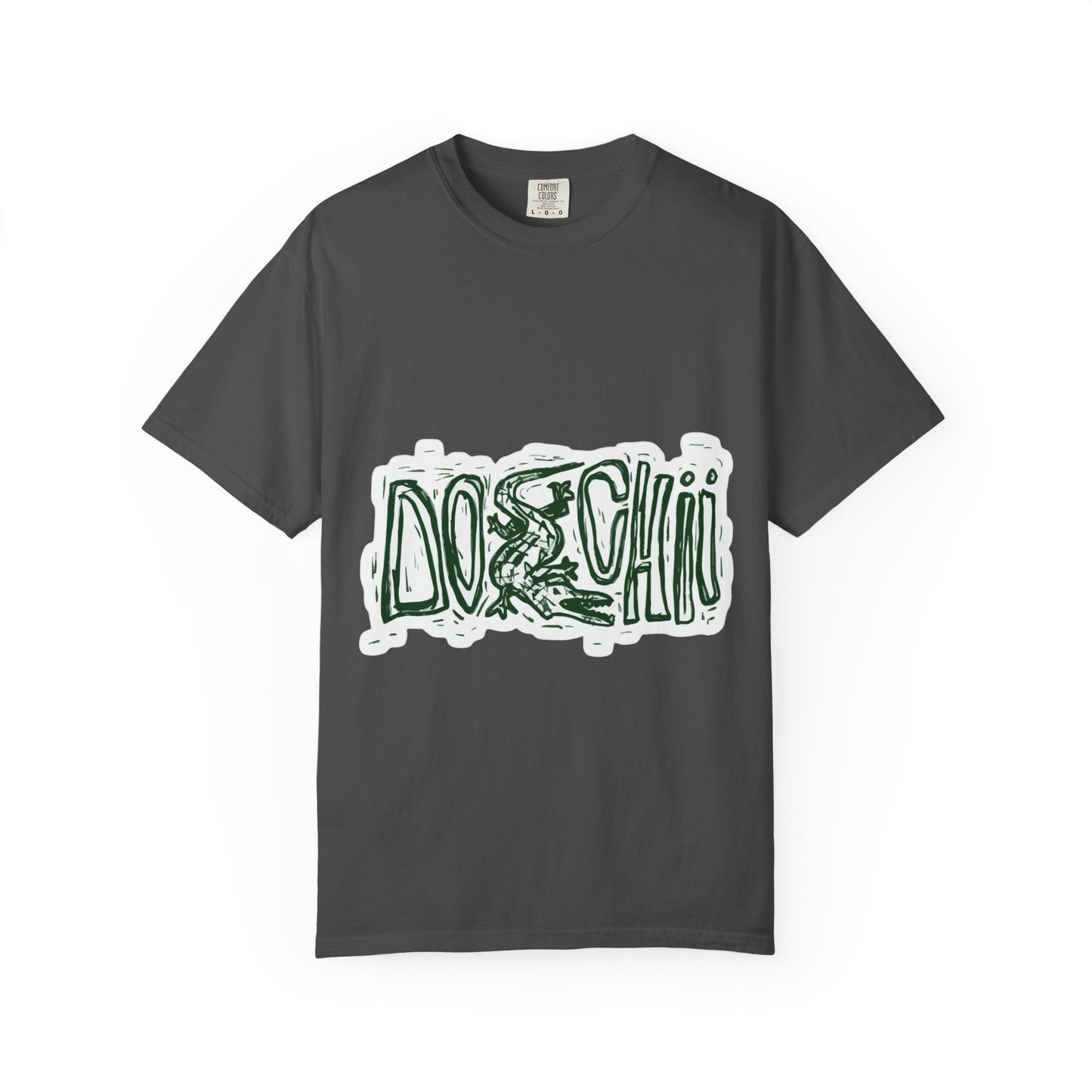 Lizard Lettering Unisex Garment-Dyed T-shirt - snazzymerch