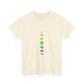 Rainbow Lunar Phases Unisex Cotton Tee Printify