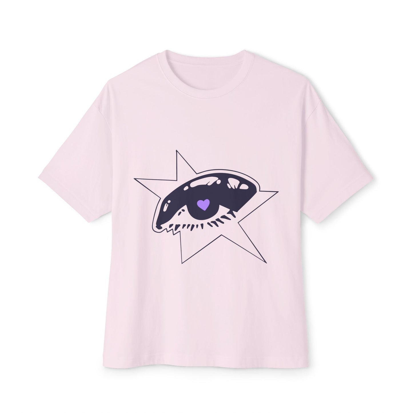 Purple Starry Eye-Oversized Tee Printify