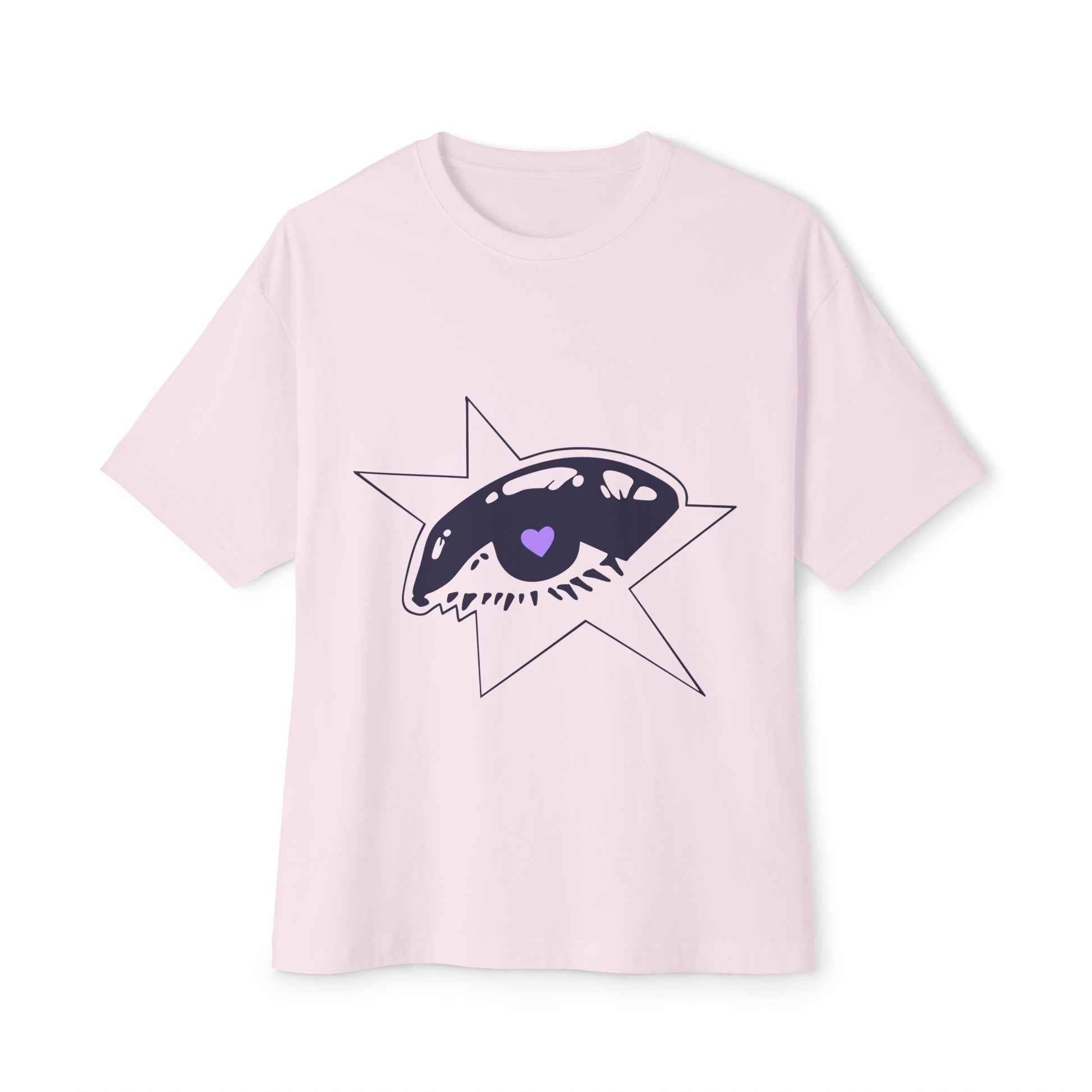 Purple Starry Eye-Oversized Tee Printify