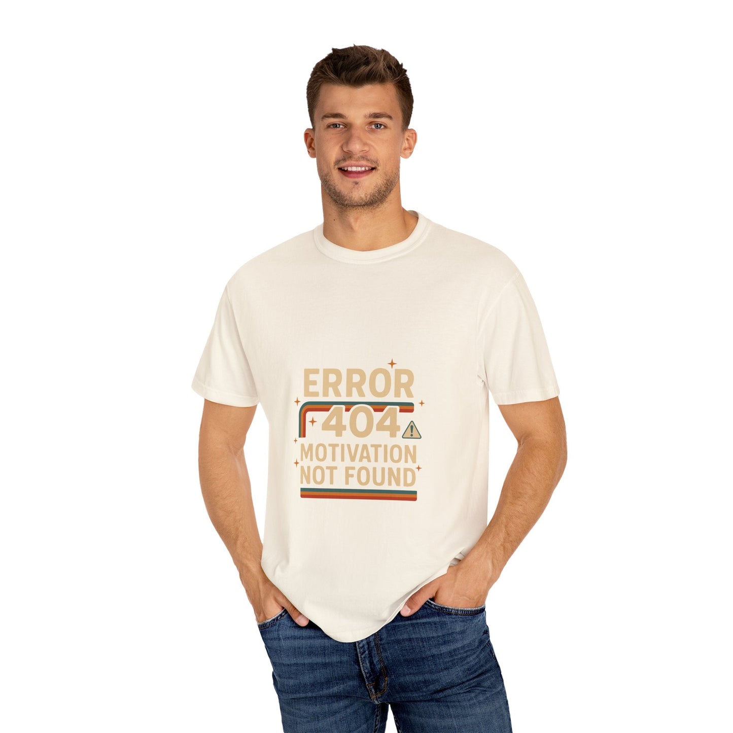 Unisex Garment-Dyed T-shirt – Snazzy Error 404 Edition Printify
