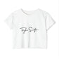 Pop Muse Silhouette Women's Festival Crop Top - snazzymerch
