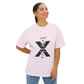 Abstract Paw and Brush Stroke Oversized Boxy Tee Printify