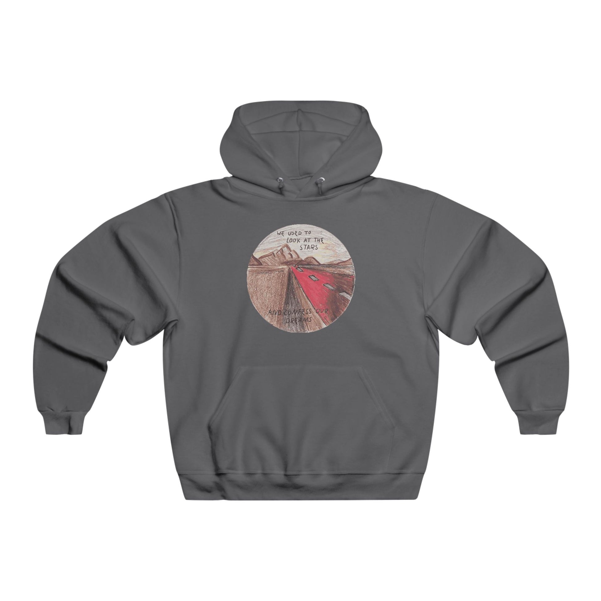 Hand-Drawn Desert Men's NUBLEND® Hooded Sweatshirt - snazzymerch