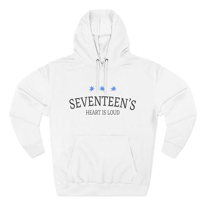 Blue Star Cluster Three-Panel Fleece Hoodie - snazzymerch