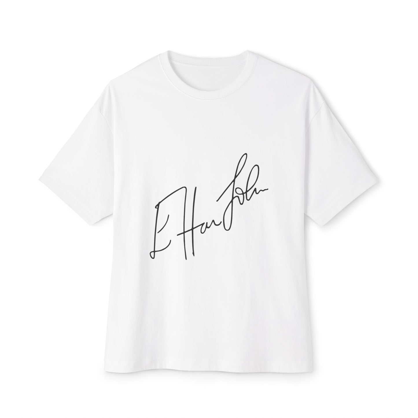 Rainbow Hat Illustration Unisex Oversized Boxy Tee - snazzymerch