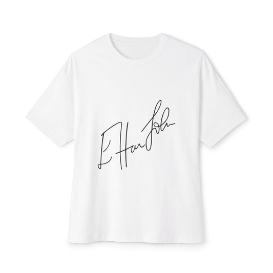 Rainbow Hat Illustration Unisex Oversized Boxy Tee - snazzymerch