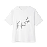 Rainbow Hat Illustration Unisex Oversized Boxy Tee - snazzymerch