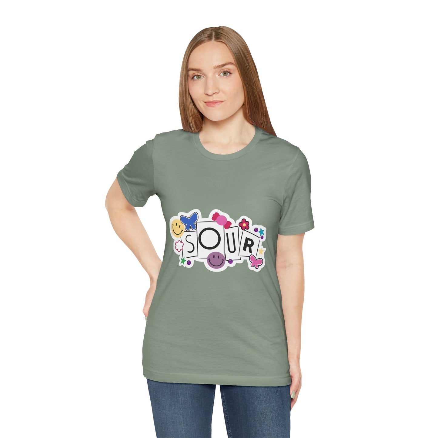 Olivia Rodrigo Unisex Jersey Short Sleeve Tee - Sour Printify
