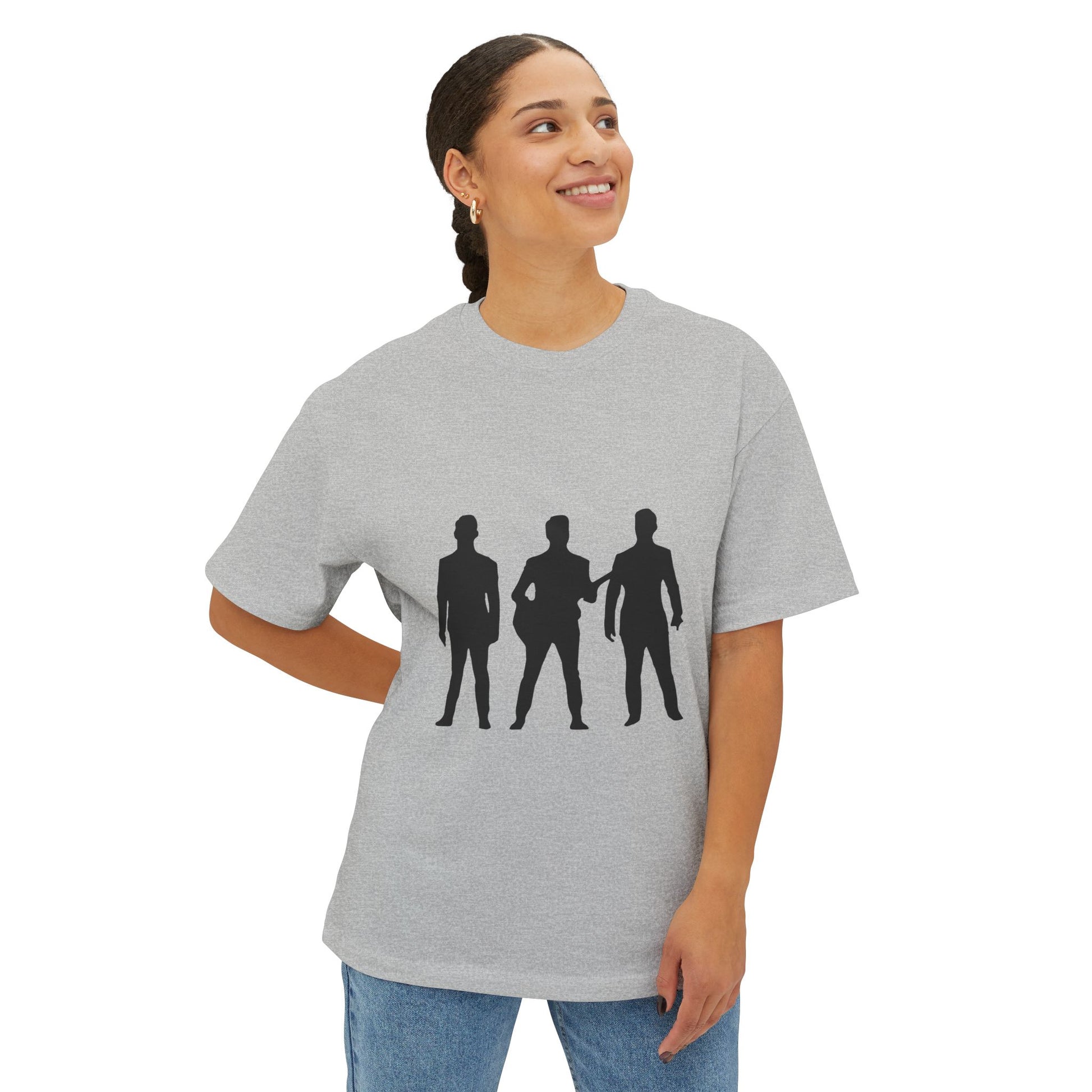 Trendy Black Unisex Oversized Boxy Tee - snazzymerch