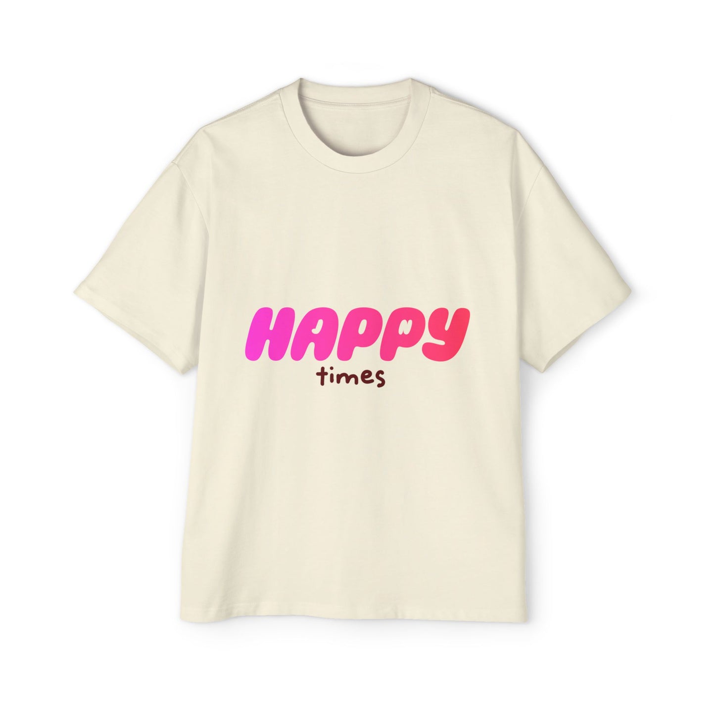 Happy Times Gradient Men's Heavy Oversized Tee - snazzymerch