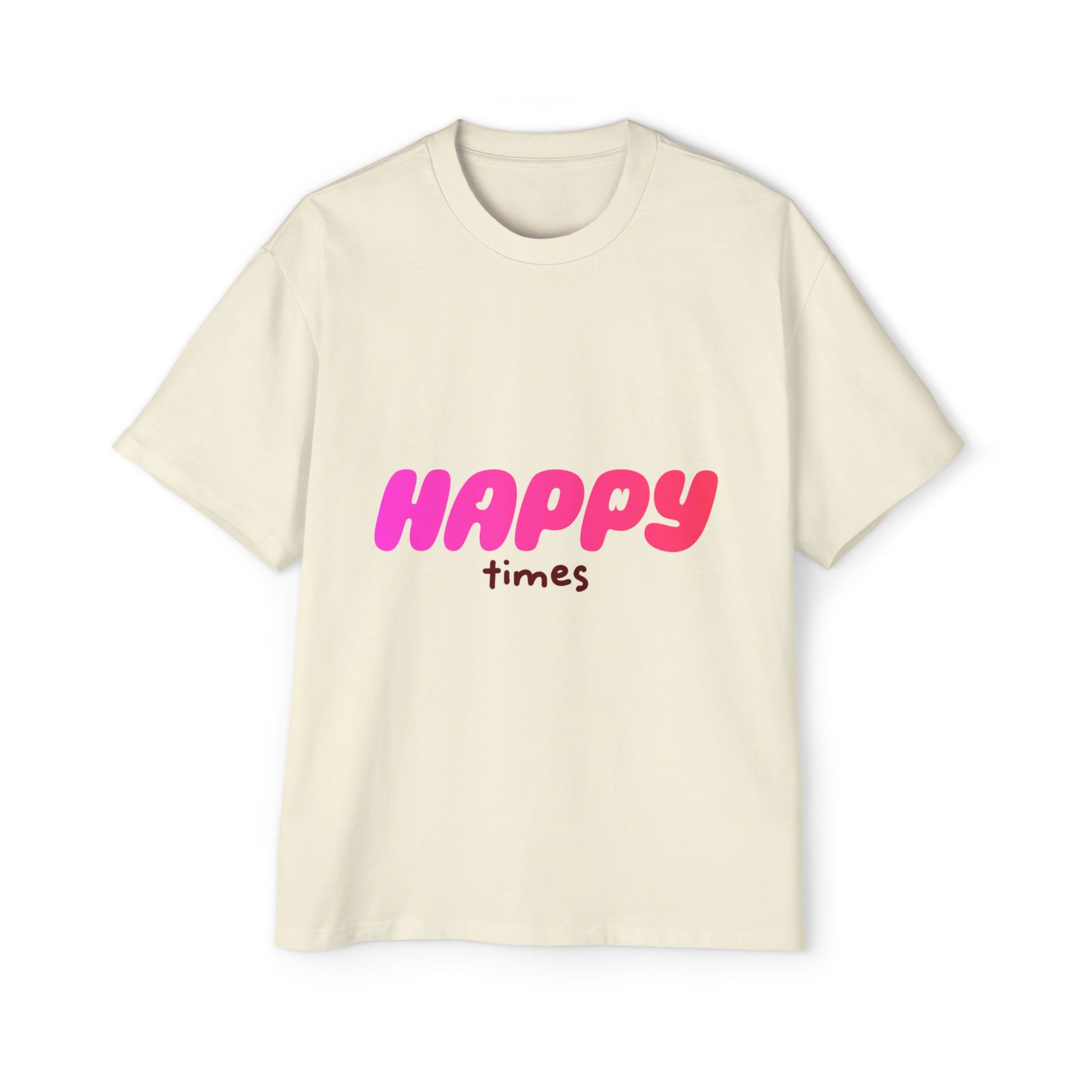 Happy Times Gradient Men's Heavy Oversized Tee - snazzymerch