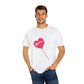 Pink Heart Lollipop Unisex Garment-Dyed T-shirt - snazzymerch