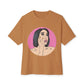 Pop-Art Crying Girl Unisex Oversized Boxy Tee - snazzymerch