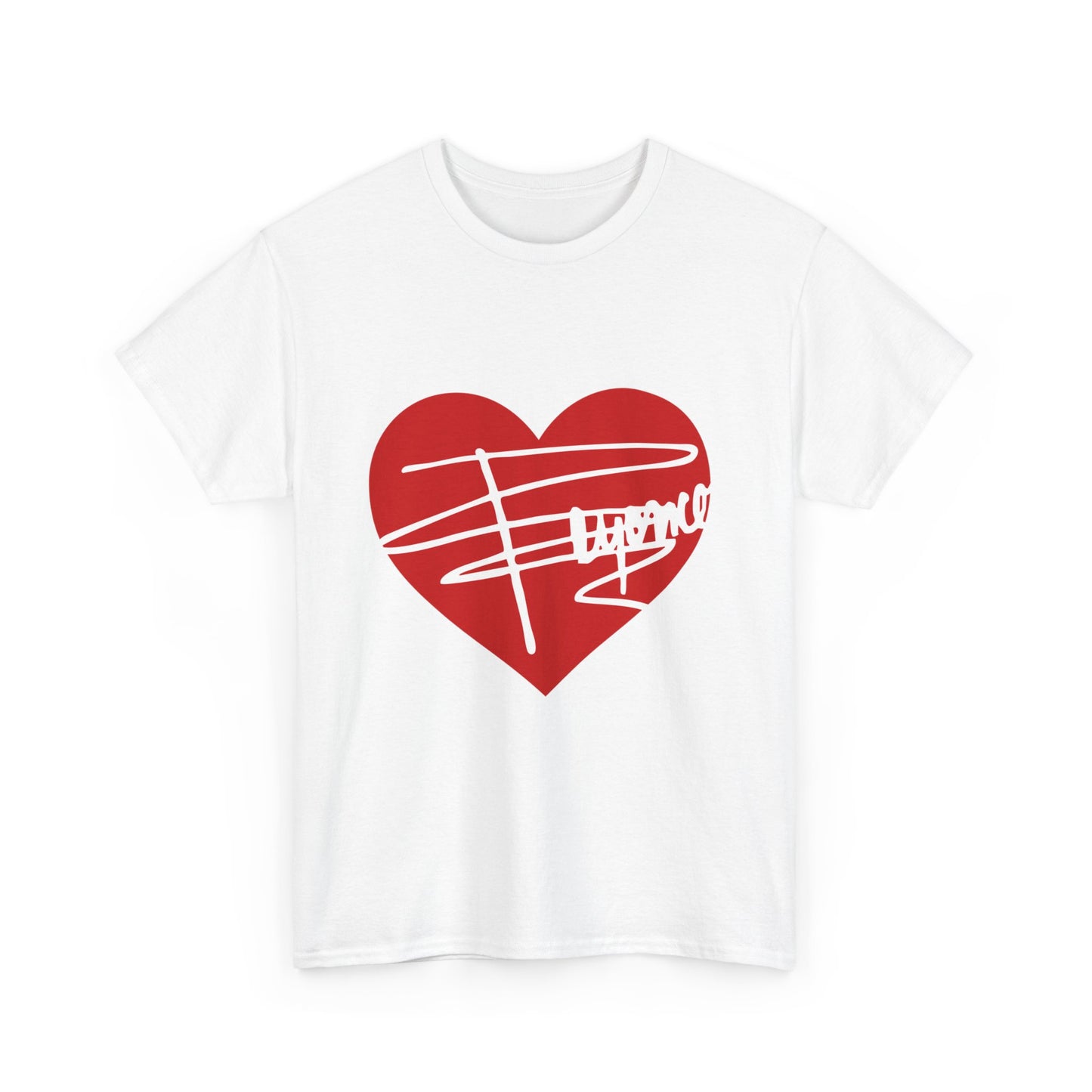 Heartline Script Love Art Unisex Heavy Cotton Tee - snazzymerch
