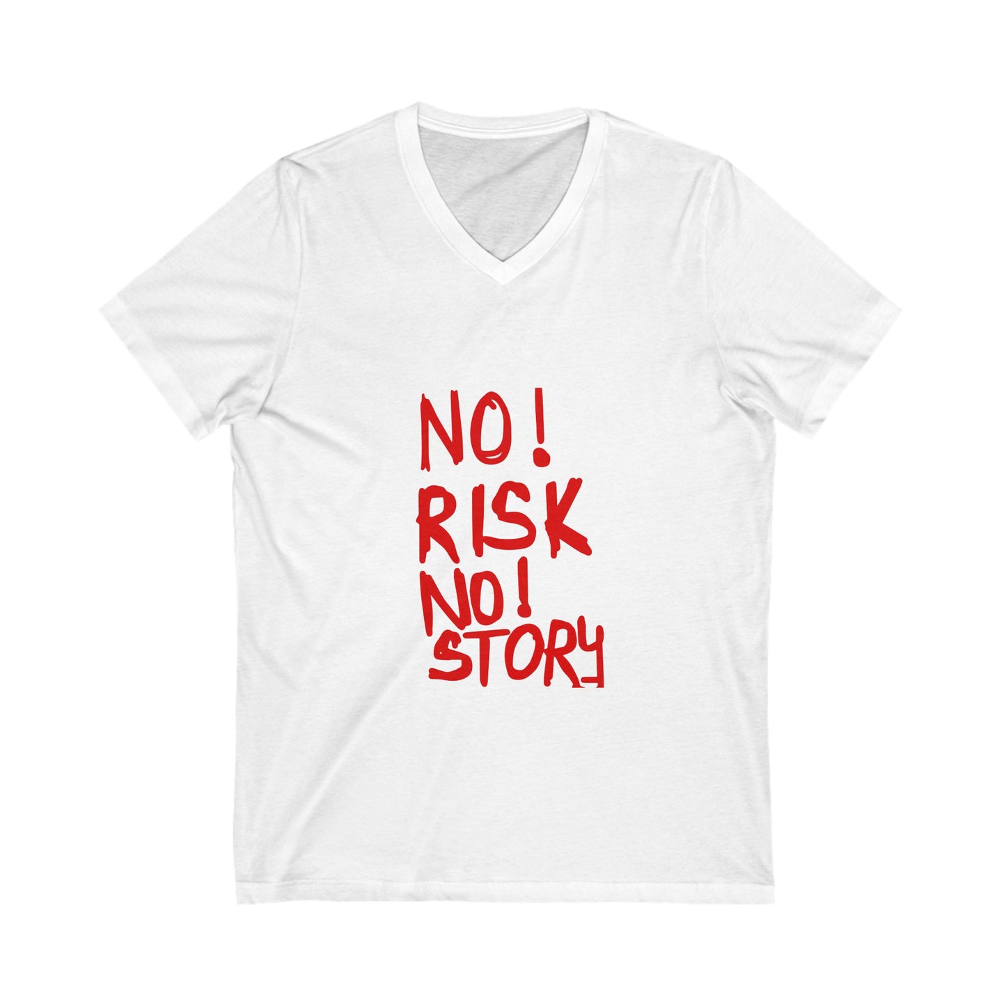 Red Graffiti Style Unisex Jersey Short Sleeve V-Neck Tee - snazzymerch