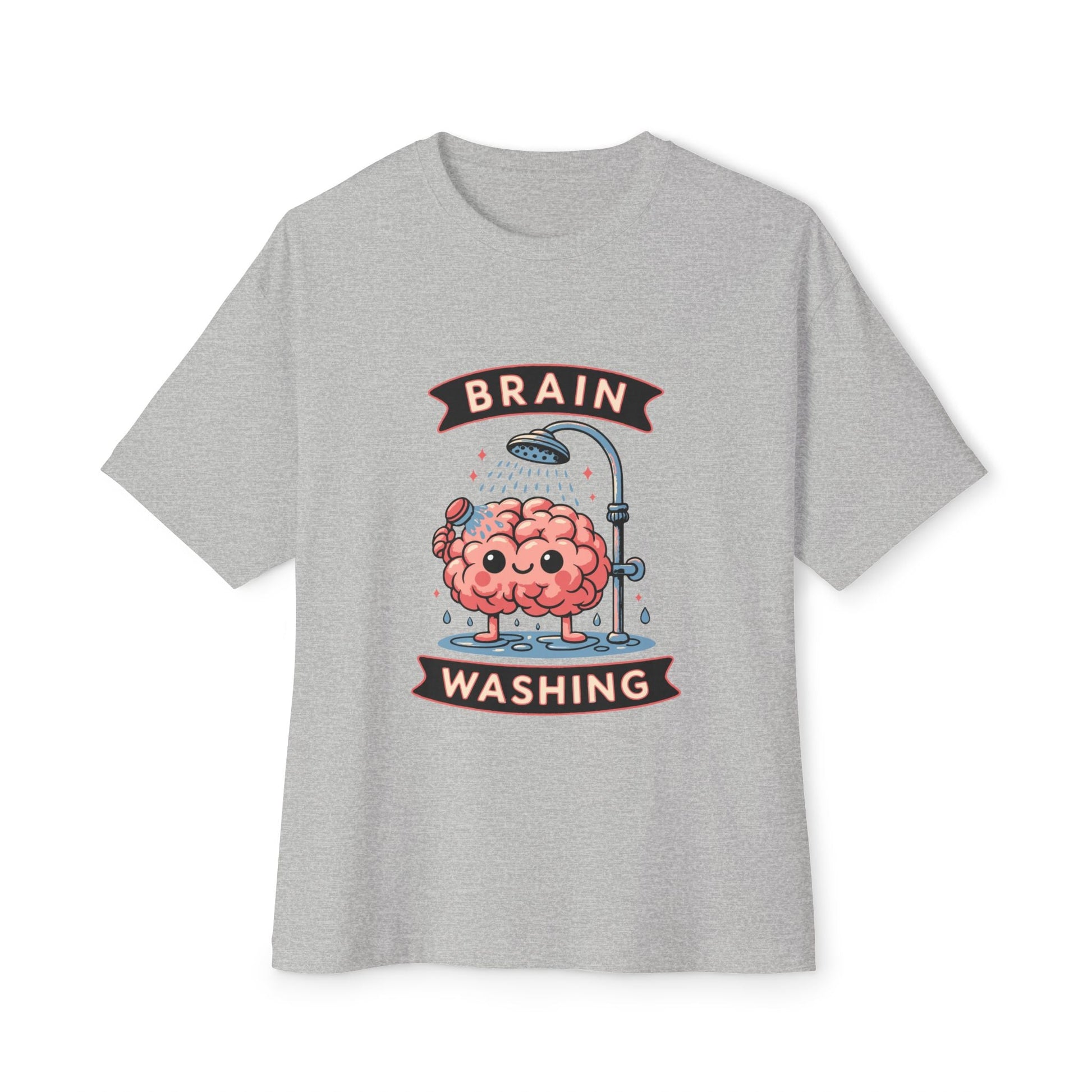 Oversized boxy Tee – Snazzy Brain washing Edition Printify