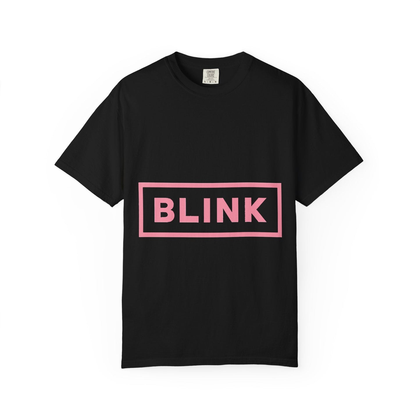 Minimal BLINK Logo – Dyed T-shirt Printify