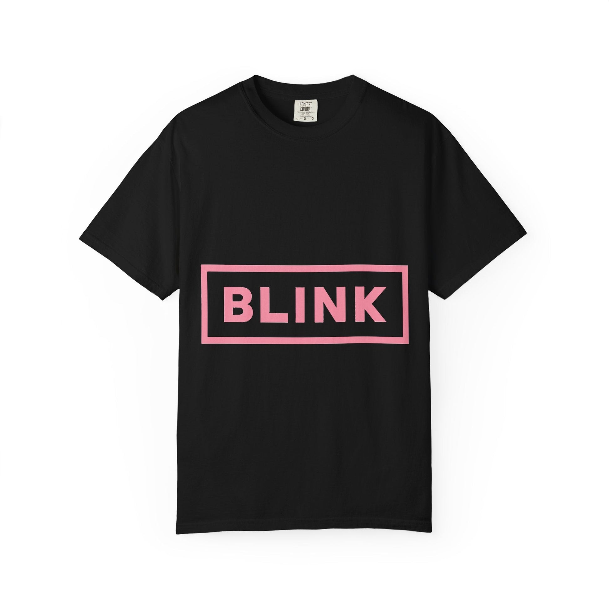 Minimal BLINK Logo – Dyed T-shirt Printify