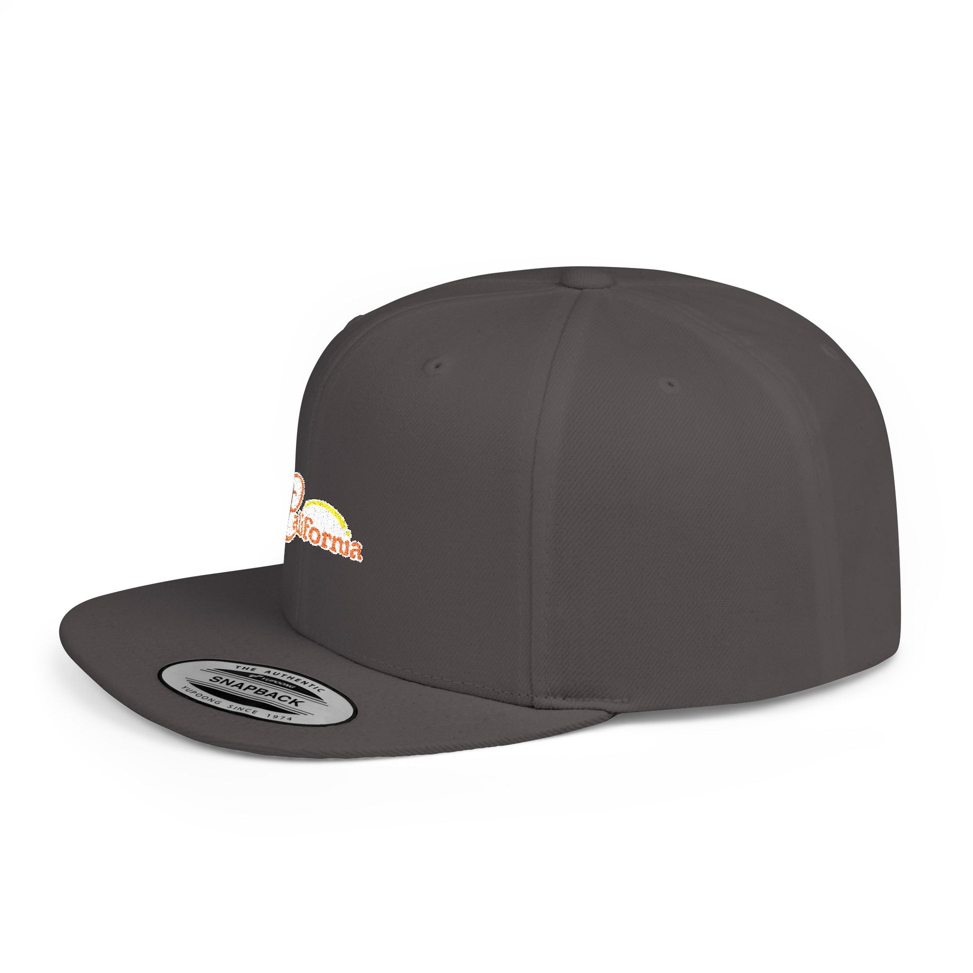 California Sunset Flat Bill Snapback - snazzymerch