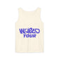 World Tour Bubble Letter-Dyed Tank Top Printify
