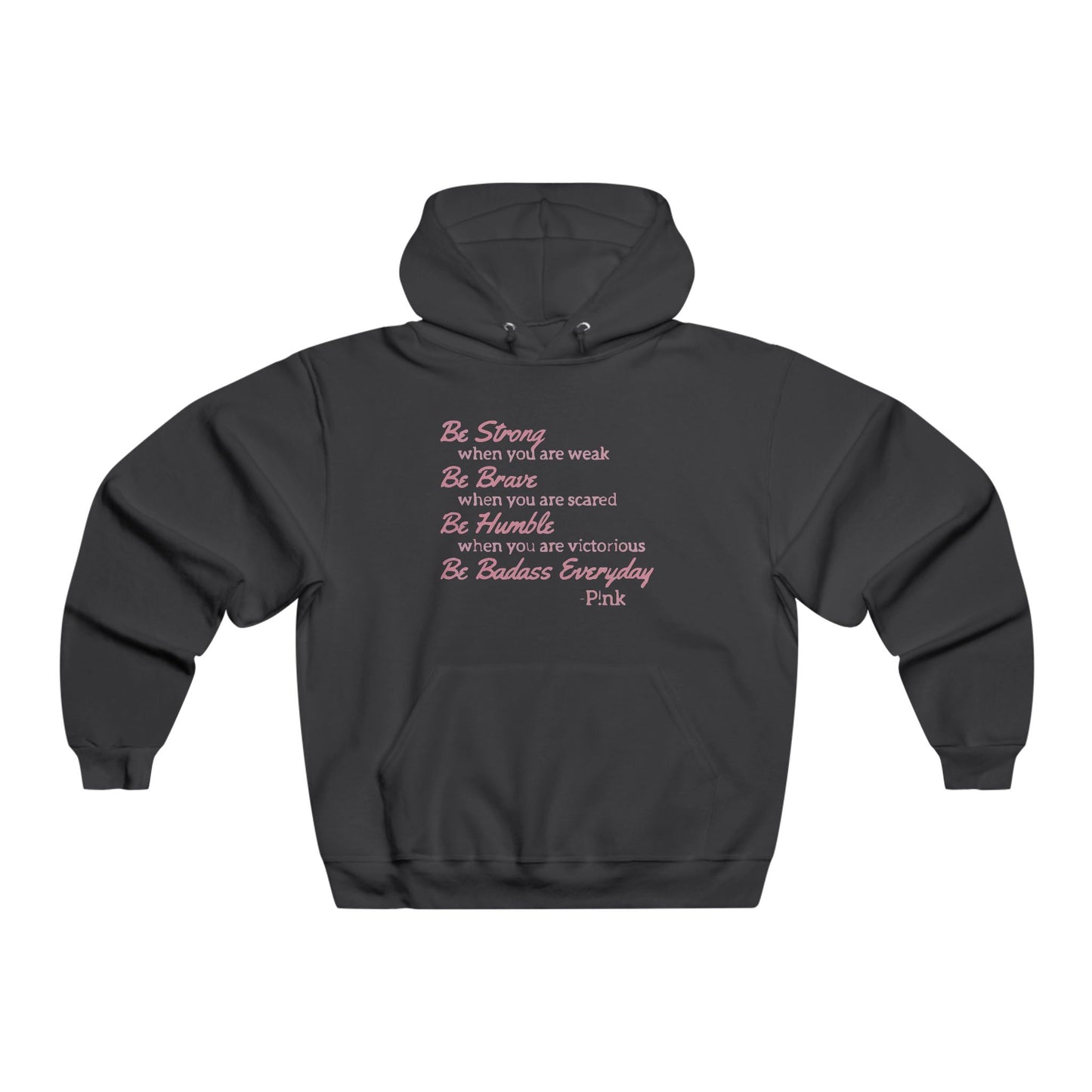 Beautiful Script Men's NUBLEND® Hooded Sweatshirt - snazzymerch