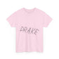Dra-ke Graffiti Script Heavy Cotton Tee Printify