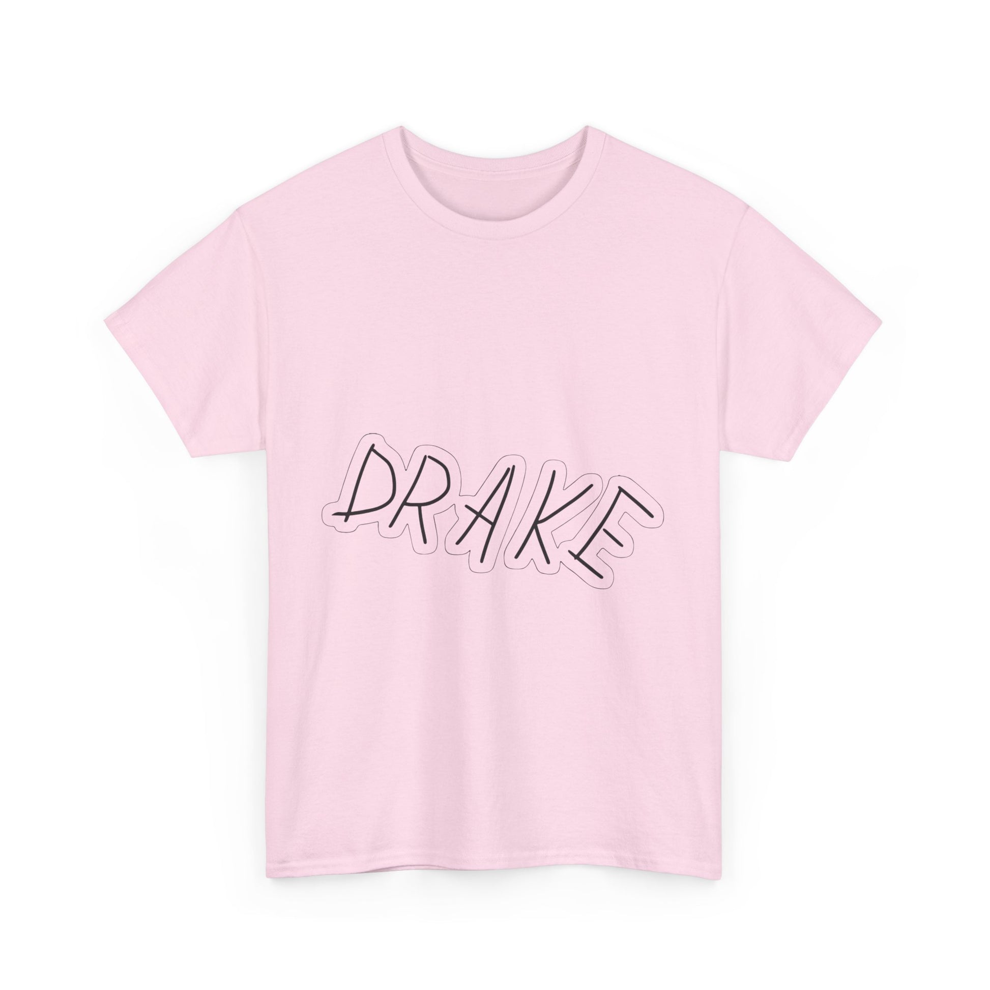 Dra-ke Graffiti Script Heavy Cotton Tee Printify