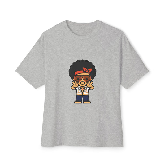 Afro Disco Mood Unisex Oversized Boxy Tee Printify