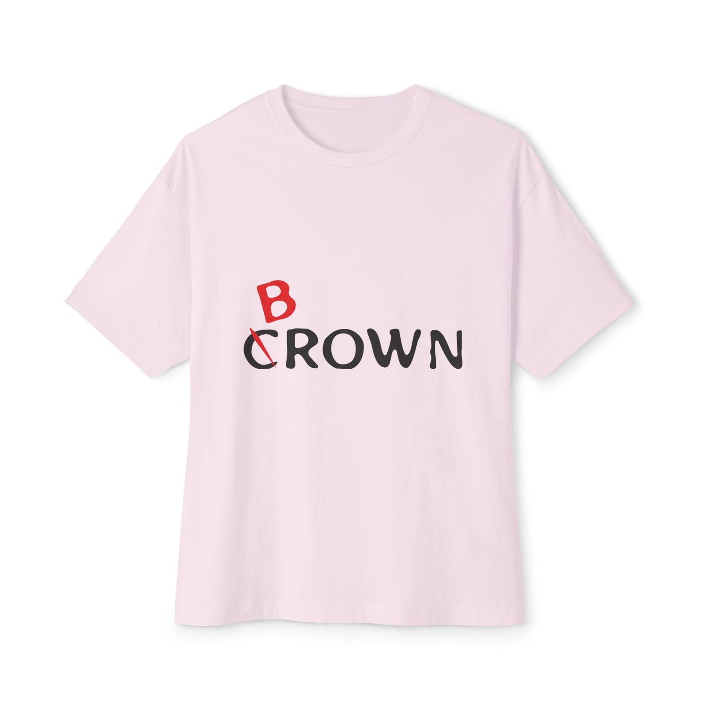 Abstract Red Flag Typography Unisex oversized Boxy Tee - snazzymerch