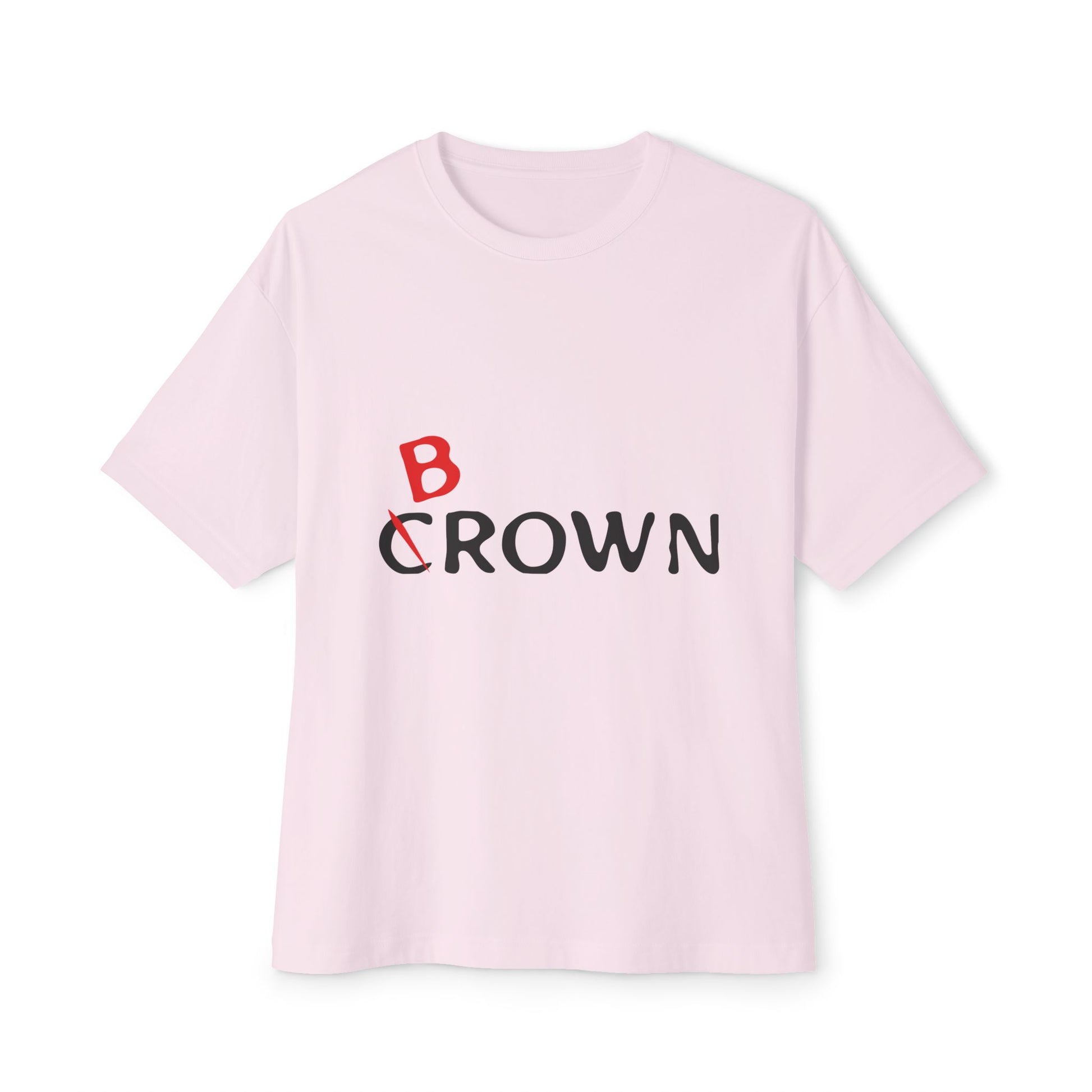 Abstract Red Flag Typography Unisex oversized Boxy Tee - snazzymerch