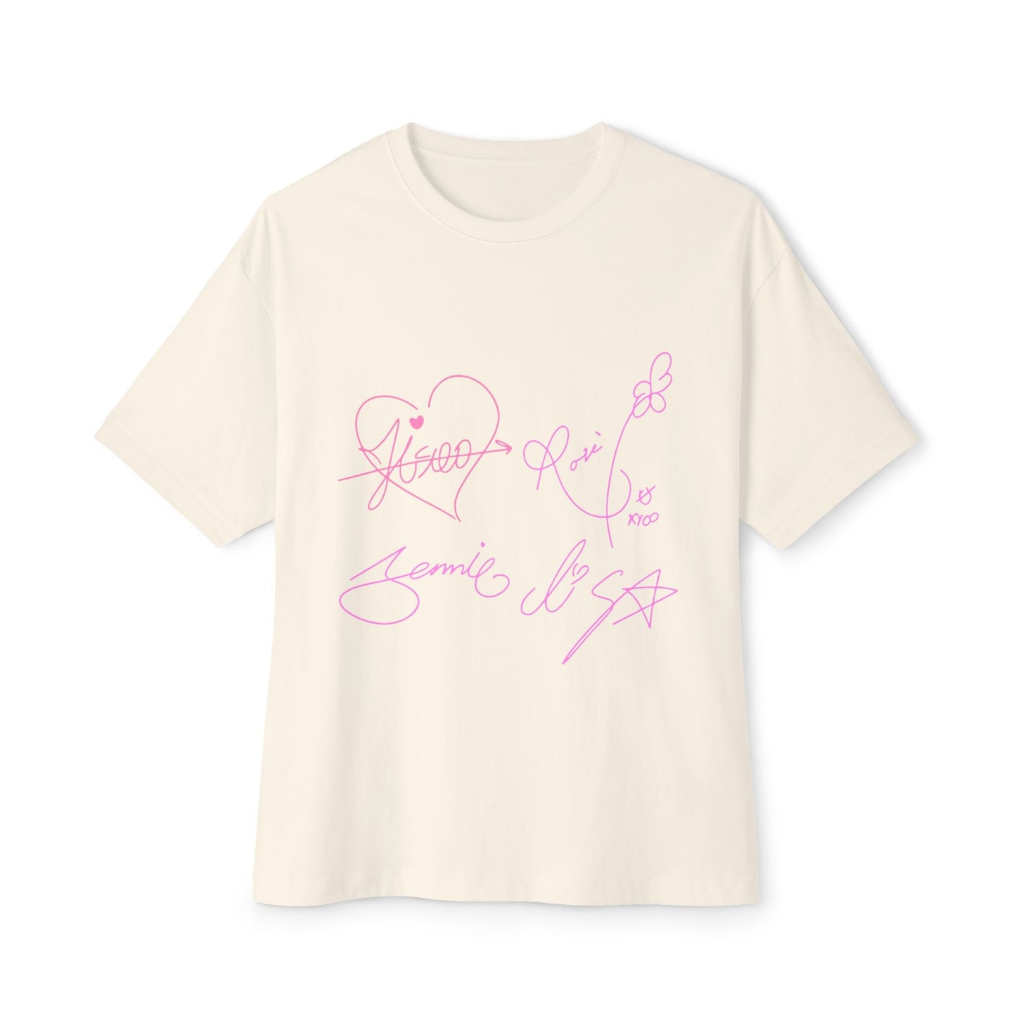 Signature Autograph – Oversized Boxy Tee Printify