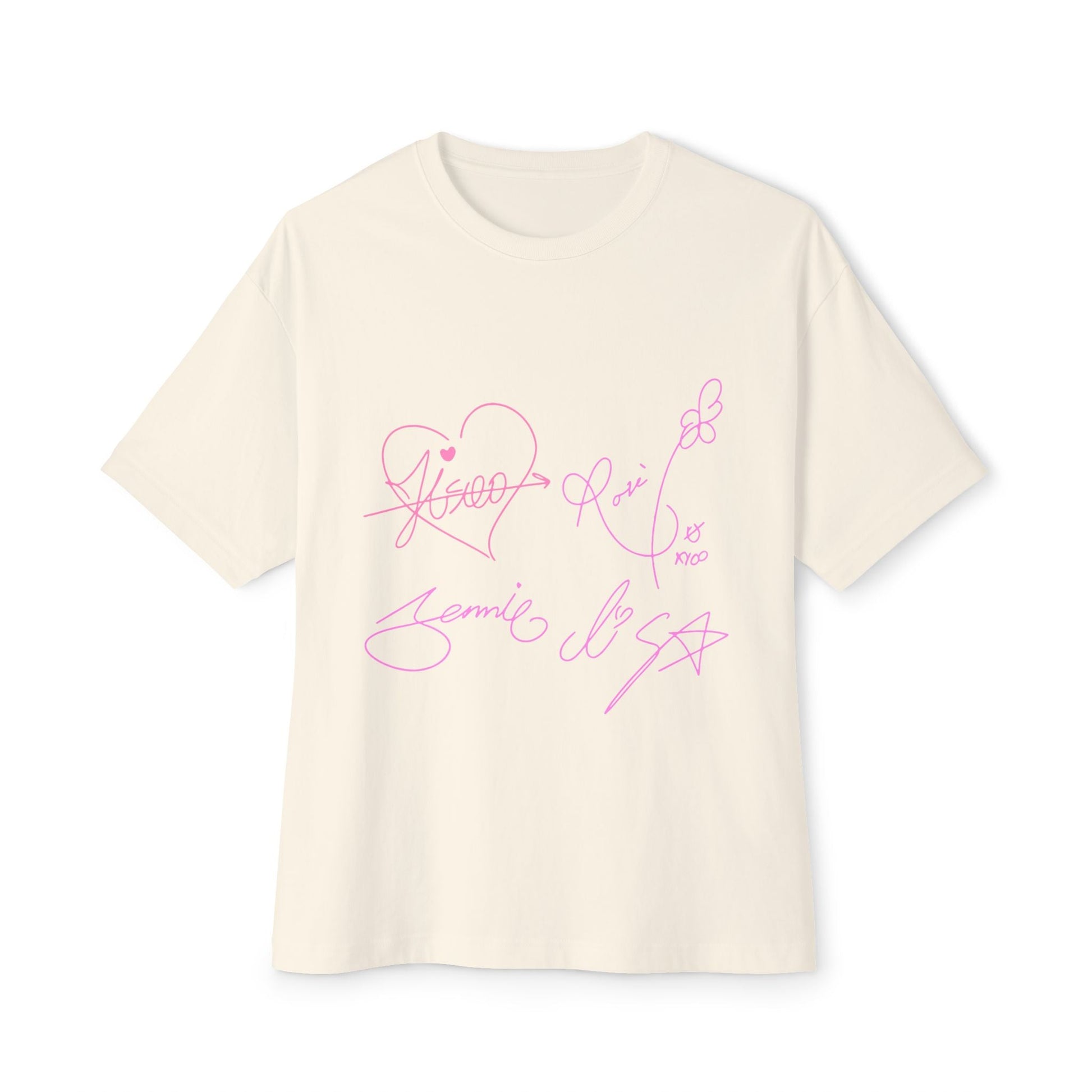Signature Autograph – Oversized Boxy Tee Printify