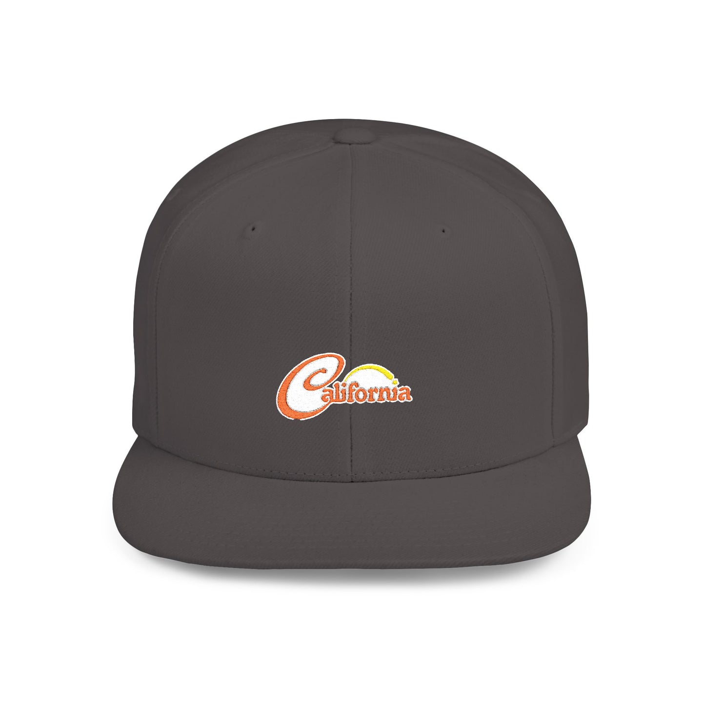 California Sunset Flat Bill Snapback - snazzymerch