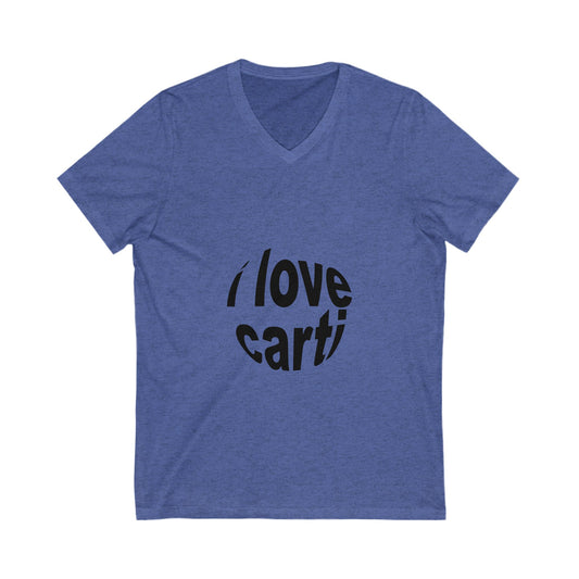 Classic Bold Wordmark Unisex Jersey Short Sleeve V-Neck Tee - snazzymerch