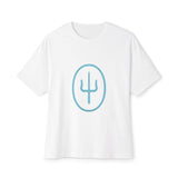 Split Mark Unisex Oversized Boxy Tee - snazzymerch